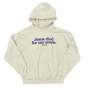 Full Send Nelkboys Hoodie Sweatshirt Sz M Jesus Died For Our Sends Pullover Logo